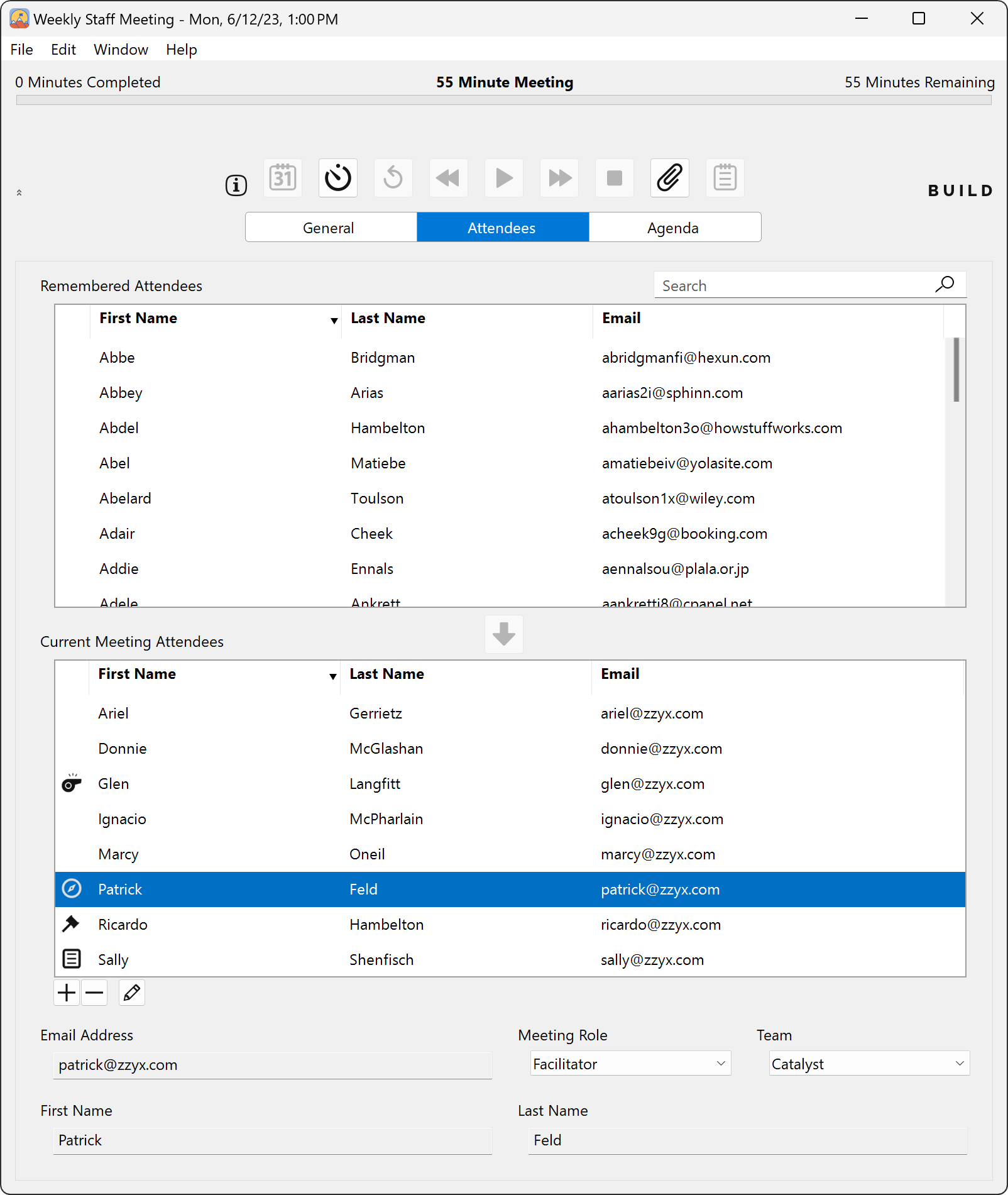 Summit Attendees Tab
